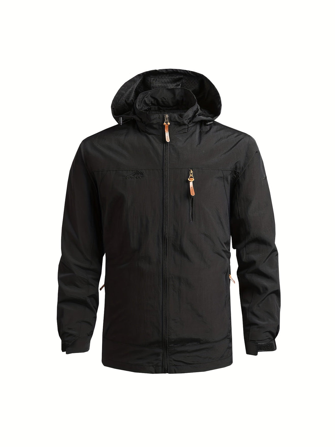 Levoire | Veste De Pluie Pour Hommes Avec Capuche Amovible Noir