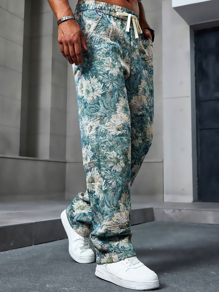 Levoire | Pantalons Décontractés À Cordon Graphique Pour Hommes Multicolore