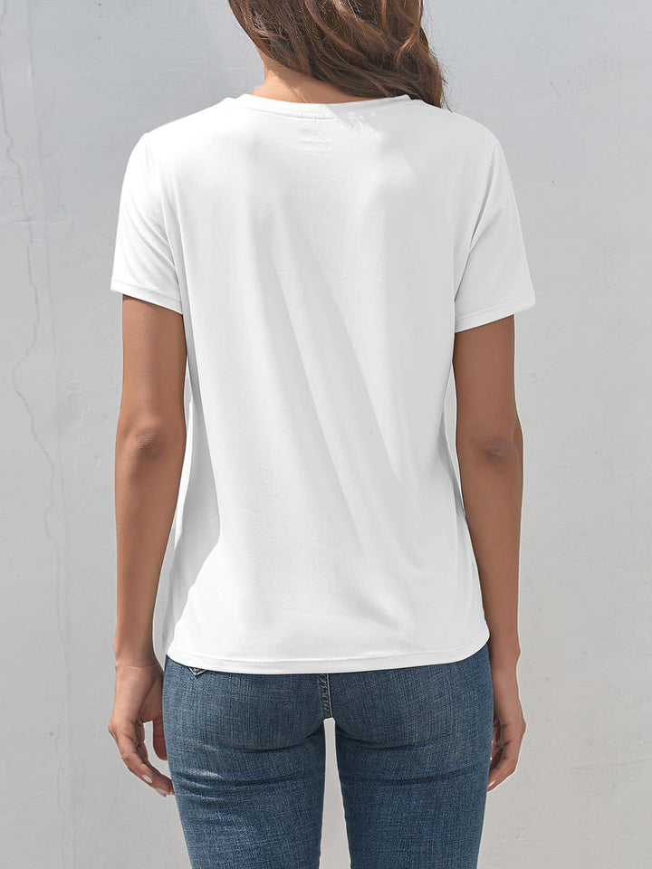 Levoire | Jänis Graafinen Col Rond Manches Courtes T-shirt