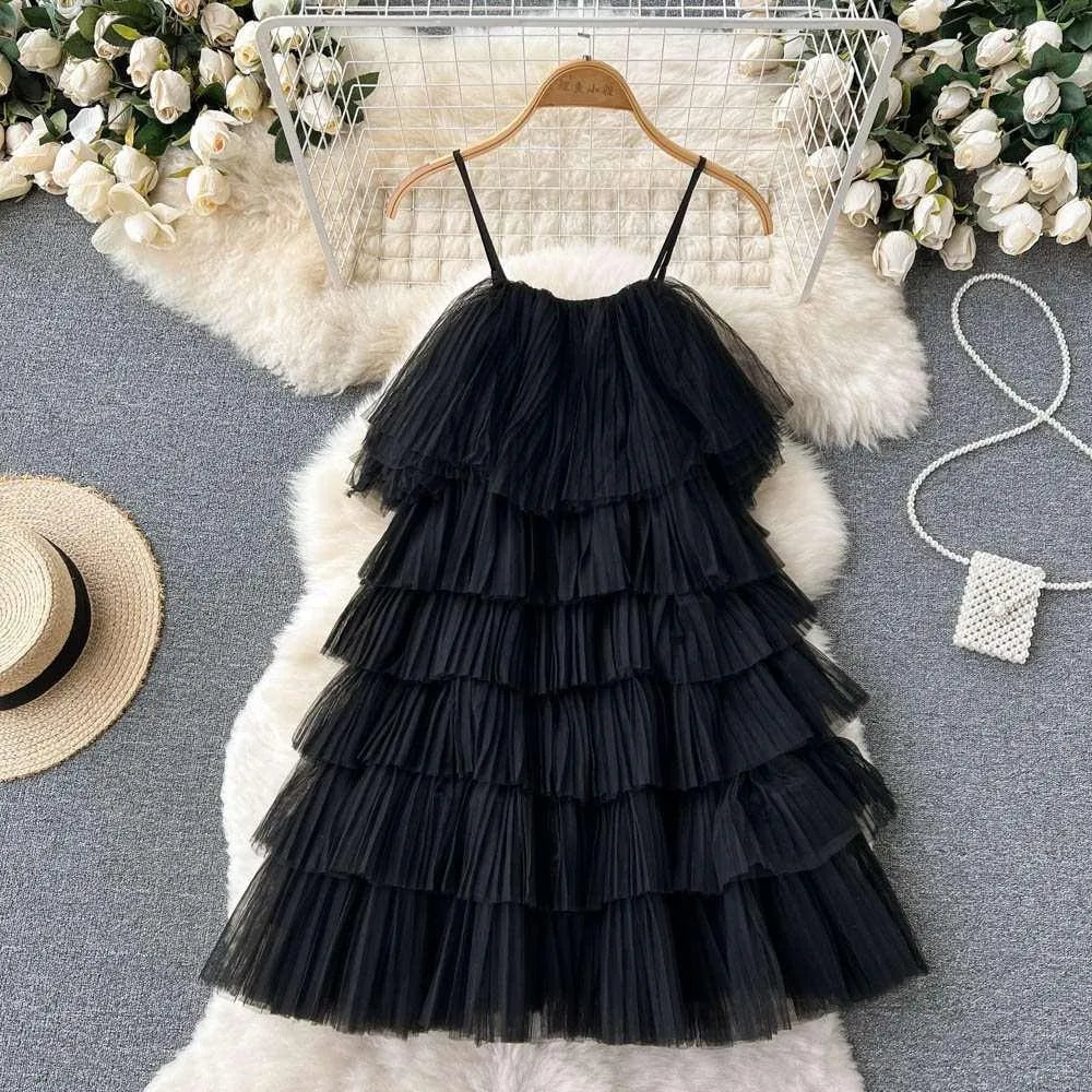 Levoire | Robe froncée avec un large froncé Noir Une taille