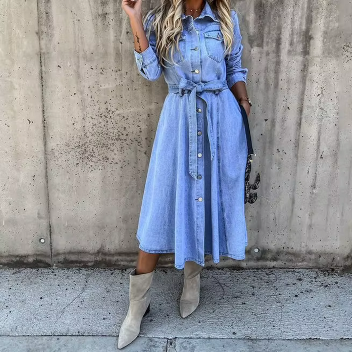 Levoire | Tenue En Jean Élégante Pour Femmes Bleu