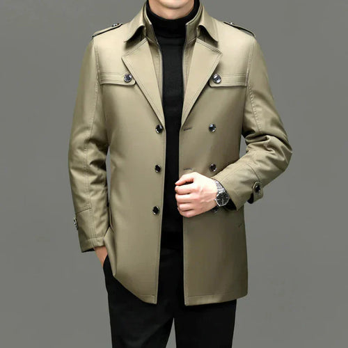 Levoire | En Tissu Fin Avec Des Boutons Et Un Design De Trench-Coat Long