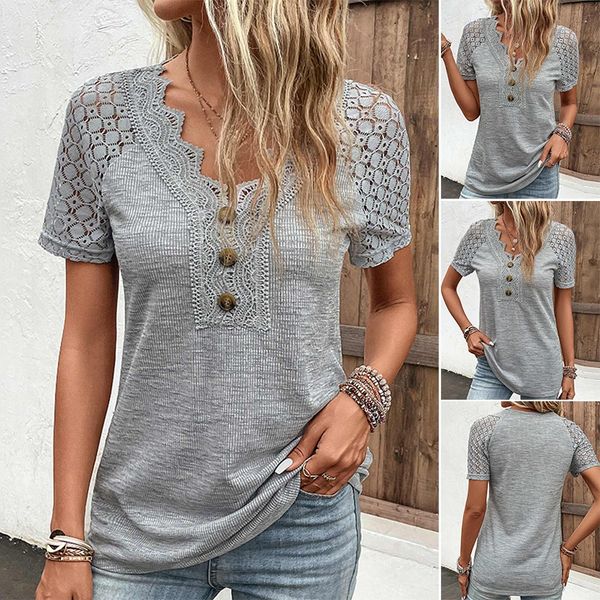 Levoire | Allure Élégante T-Shirt En Dentelle
