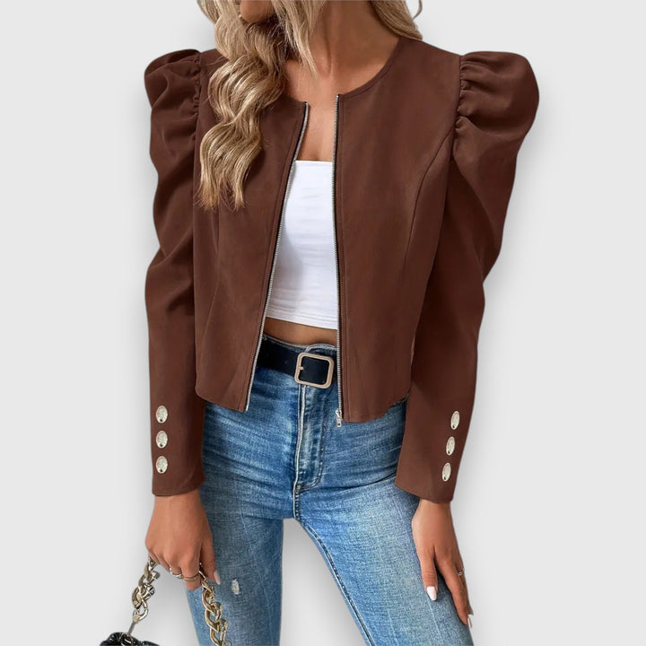 Levoire | Veste Avec Manches Ballon Braun