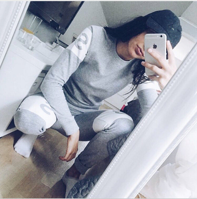Sweat sportif pour femmes avec lettres modernes et coupe décontractée Levoire
