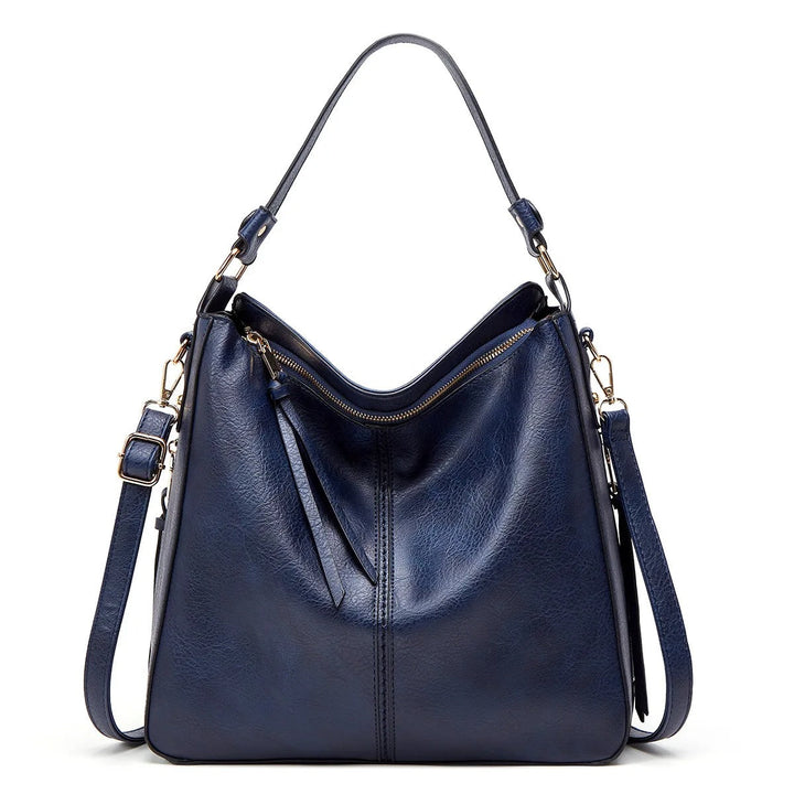 Levoire | Sac à épaule en cuir souple de design Bleu