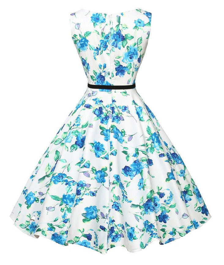 Robe midi femme avec décor floral et coupe ajustée Levoire