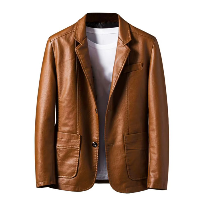 Levoire | Veste En Cuir Pour Hommes Braun