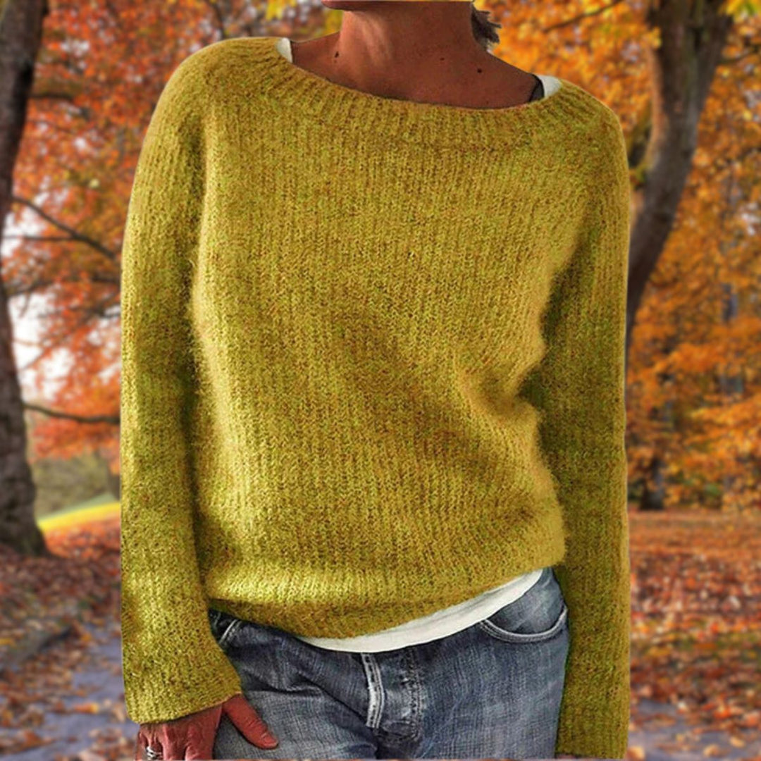 Levoire | Pull en laine classique Jaune