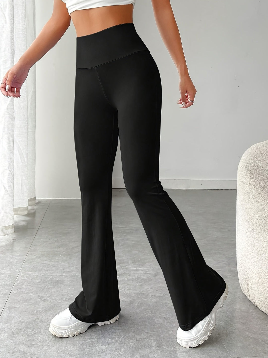 Levoire | Pantalon Évasé Ajusté À Taille Haute Pour Femmes
