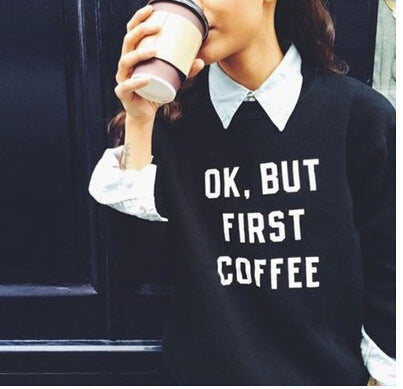 Sweatshirt femmes avec impression motivante et coupe décontractée Levoire