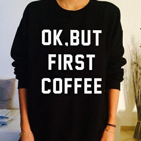 Sweatshirt femmes avec impression motivante et coupe décontractée Levoire
