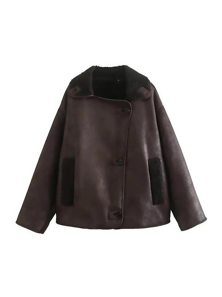 Levoire | Veste En Cuir Synthétique Chaude