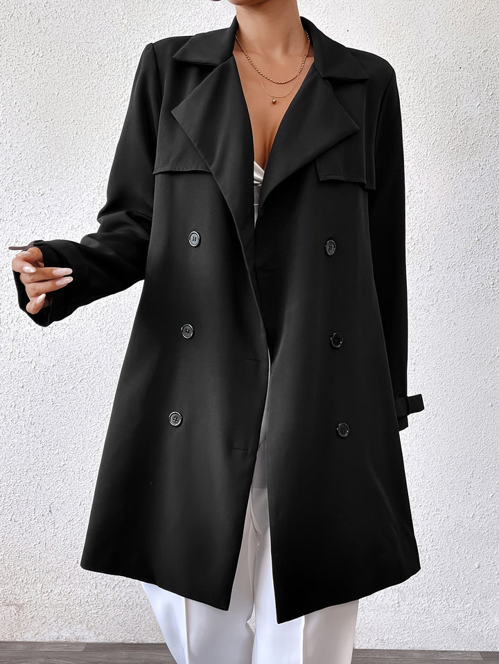 Levoire | Manteau En Tissu Réversible À Double Épaisseur Avec Ceinture À Nouer