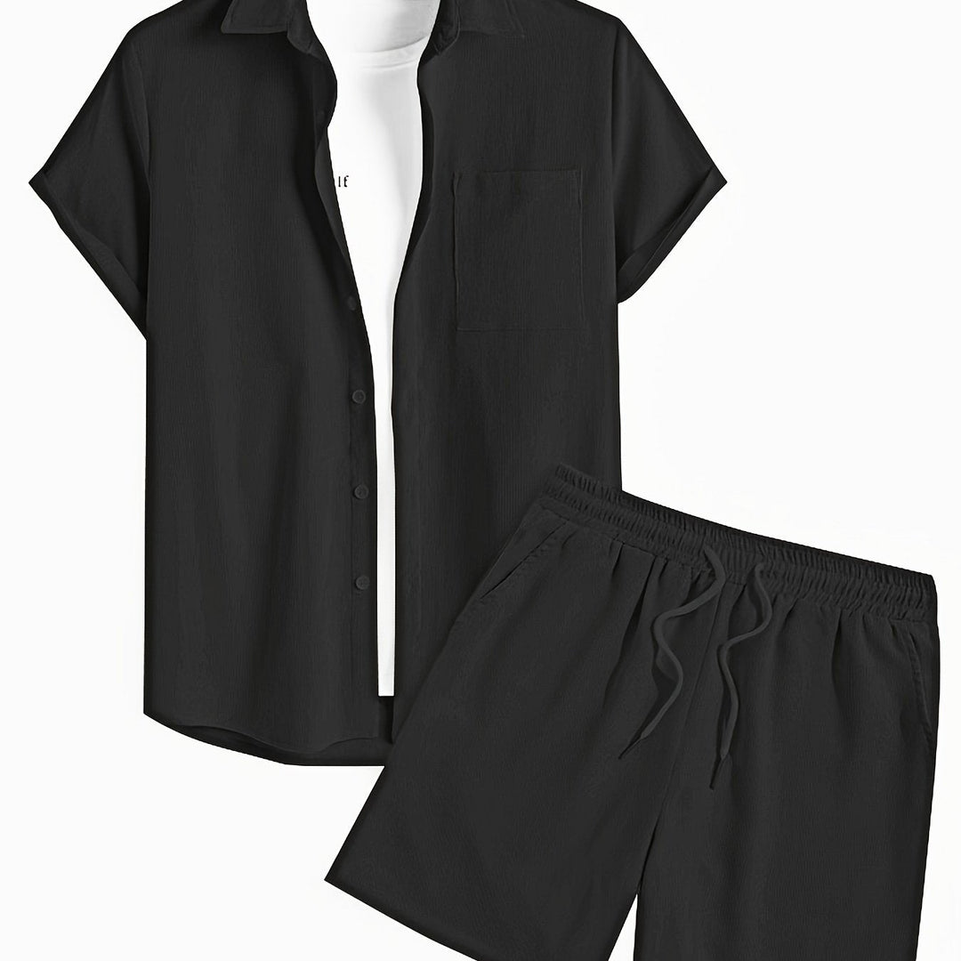 Levoire | Ensemble D'Été Uni Avec T-Shirt Et Short