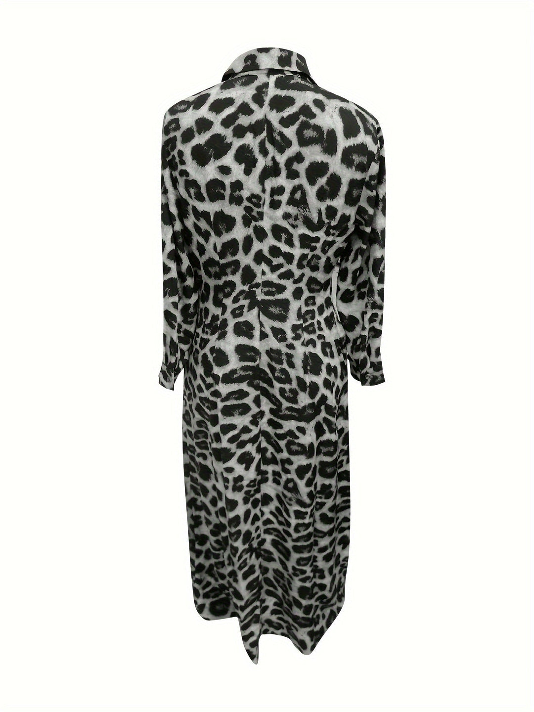 Levoire | Robe Maxi Avec Imprimé Léopard Et Boutons