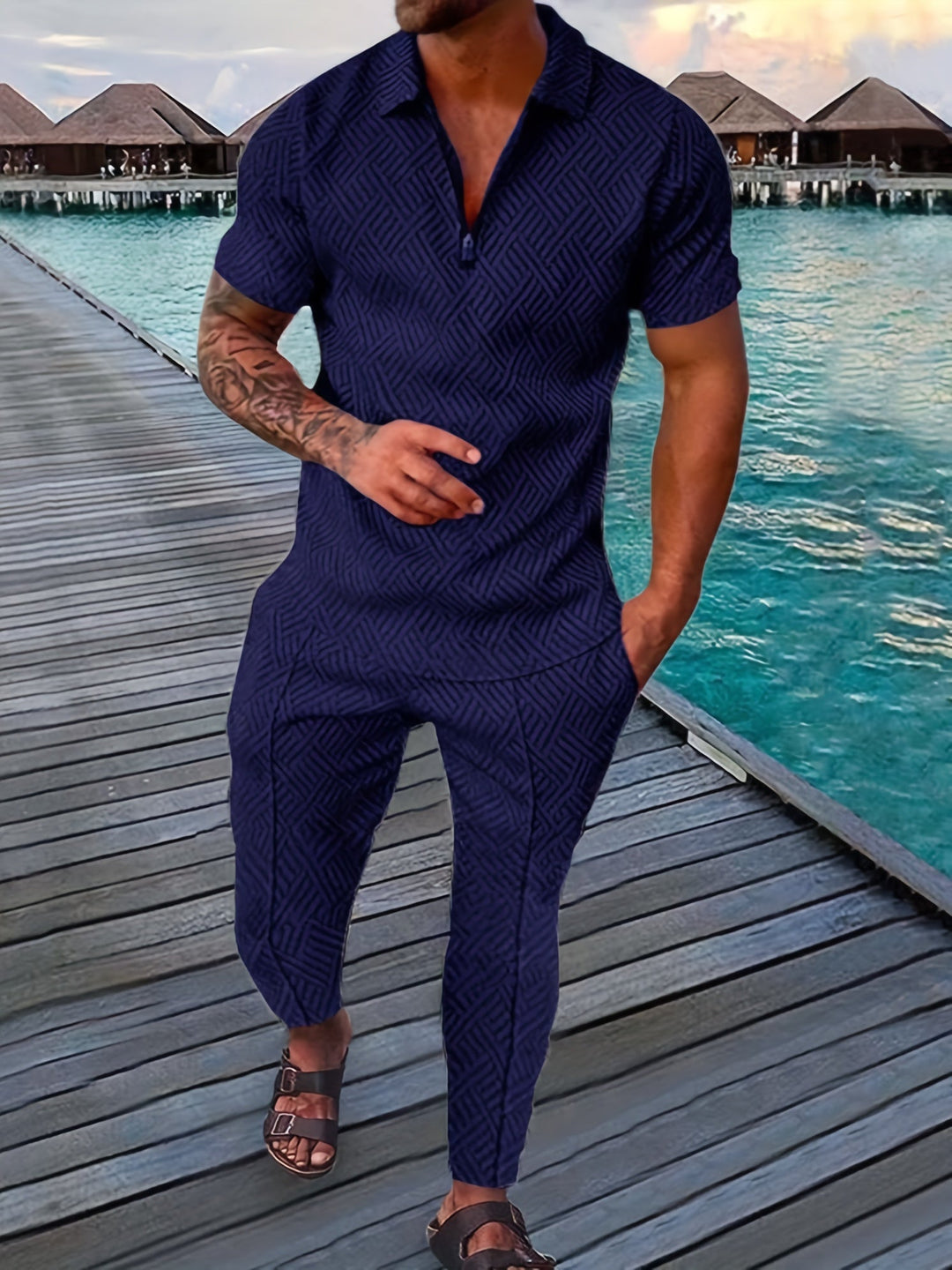 Levoire | Ensemble De Loisirs 2 Pièces Homme Avec Haut Et Pantalon