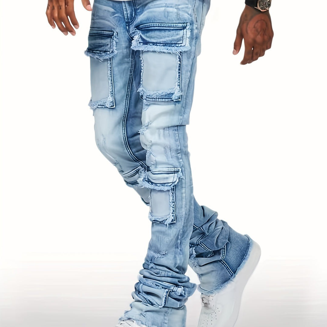 Levoire | Jean Bootcut Usé Avec Un Plan Multitâche