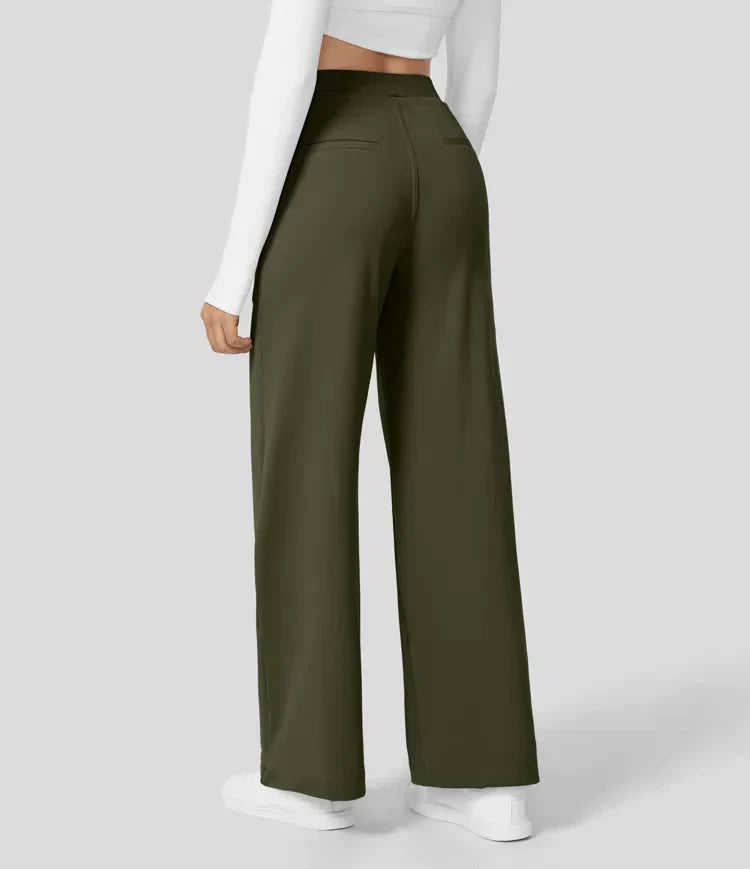 Levoire | Pantalon Palazzo Évasé Taille Haute Pour Femmes