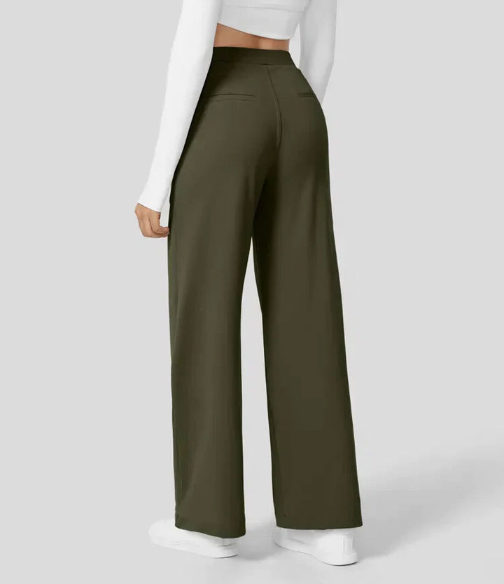 Levoire | Pantalon Palazzo Évasé Taille Haute Pour Femmes