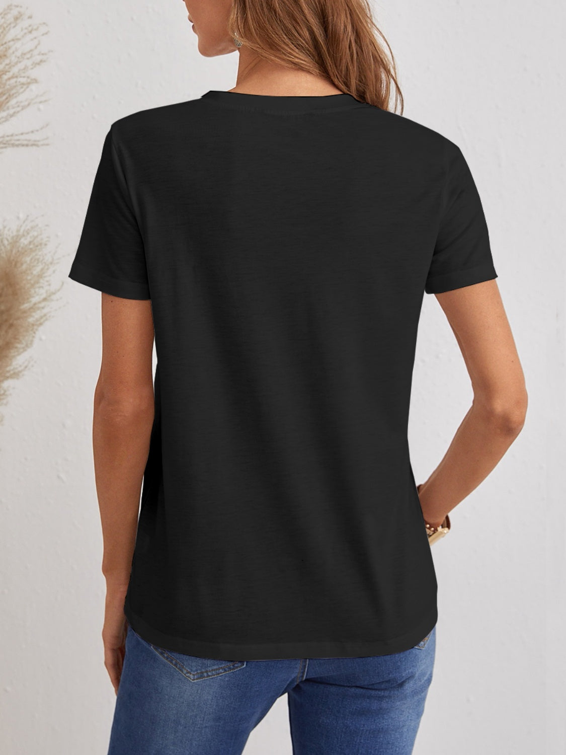 Levoire | FAM-FAM Chat V-neck T-shirt à manches courtes