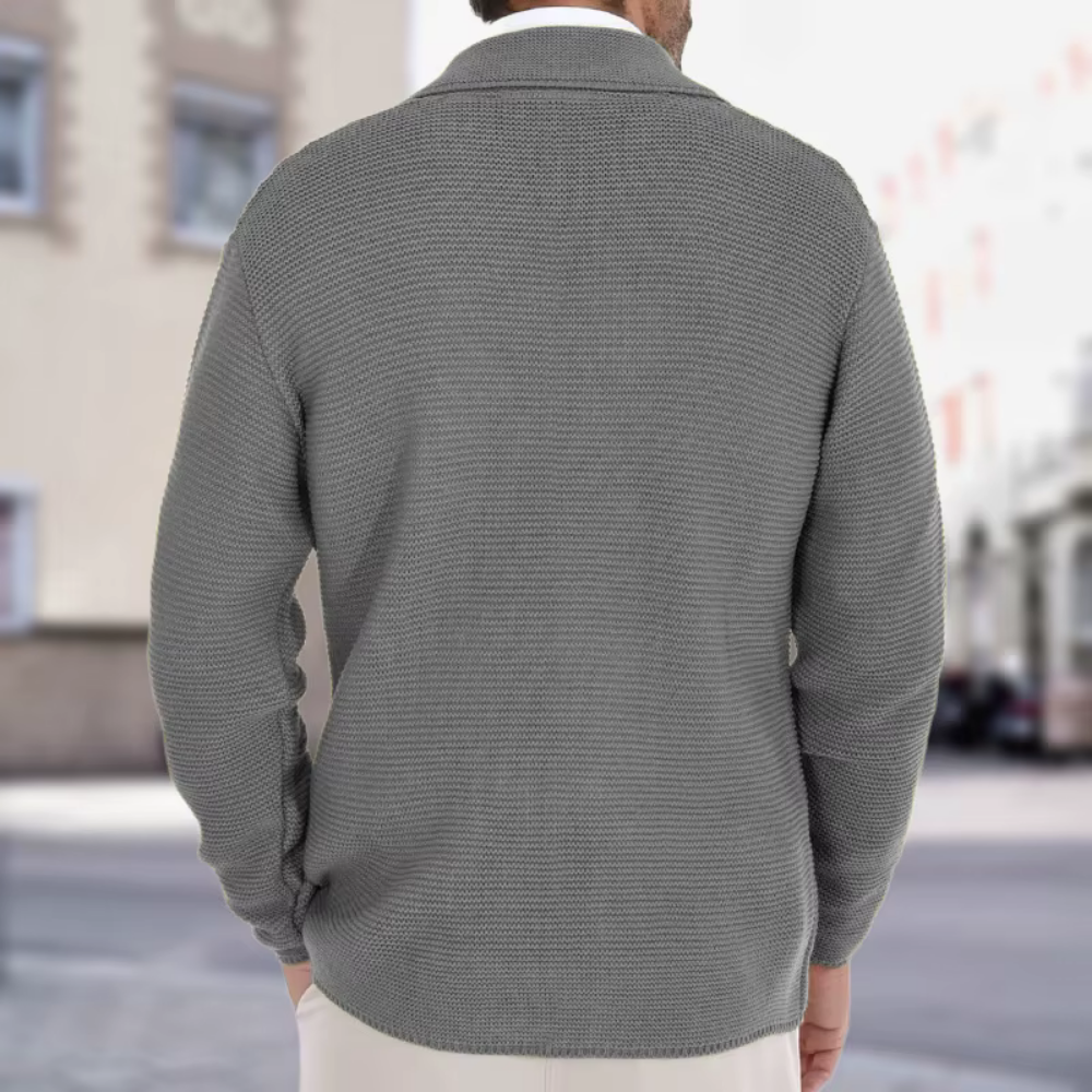Levoire | Blazer En Tricot Pour Hommes À Double Couche Pour Une Élégance Intemporelle