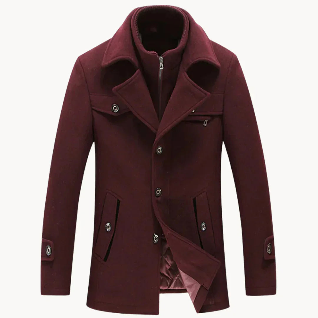 Levoire | Veste En Mélange De Laine Intemporelle Rot
