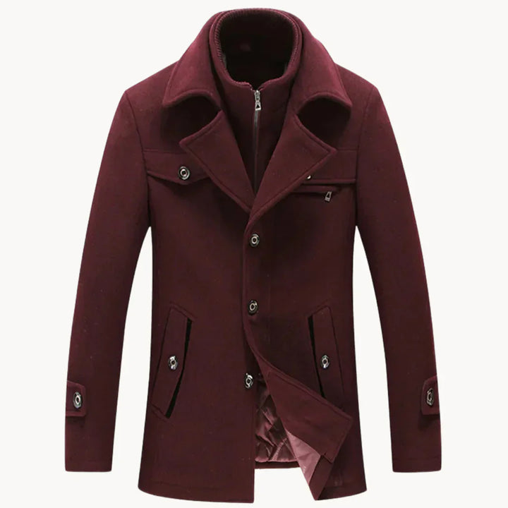 Levoire | Veste En Mélange De Laine Intemporelle Rot