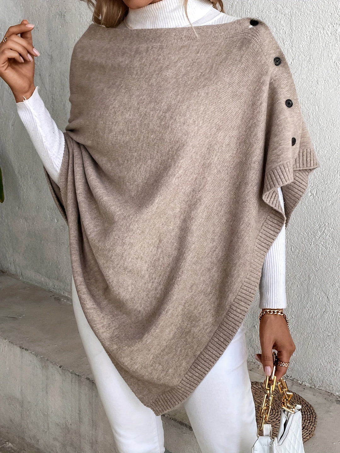 Levoire | Veste En Tricot Durable Avec Bouton À L'Avant