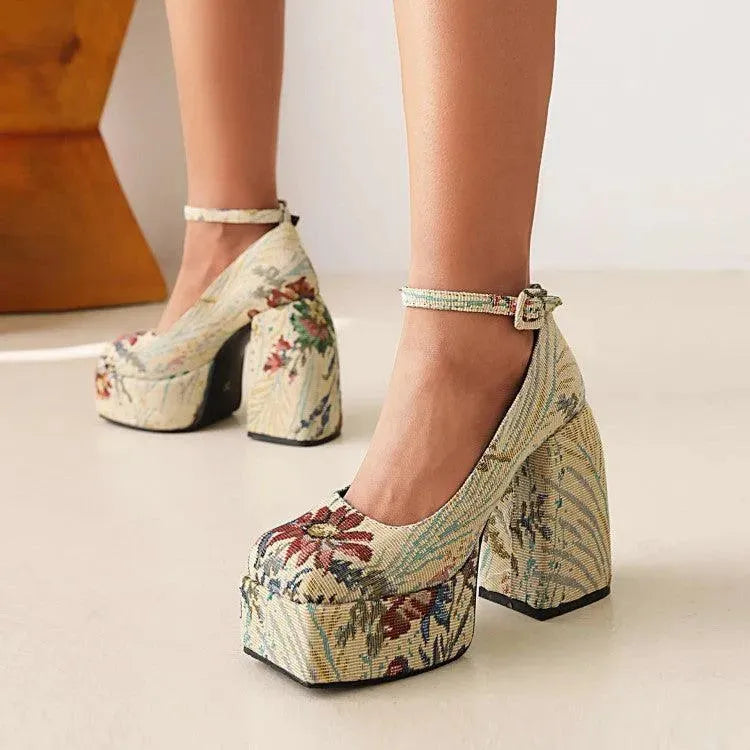 Levoire | Imprimé floral Détails arrondis