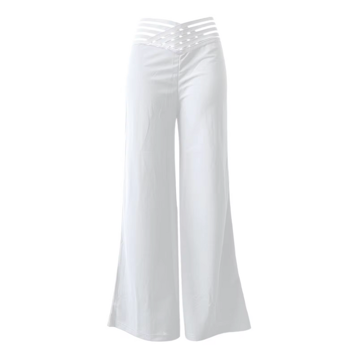 Levoire | Pantalon Taille Haute À Taille Basse Avec Des Jambes Croisées