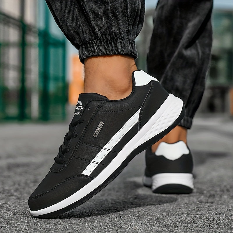 Levoire | Chaussures Pour Hommes À Rayures Tendance Noir