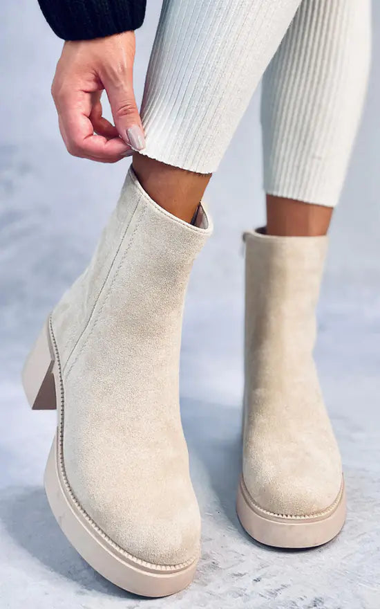 Levoire | Bottines Avec Un Design Cool Beige