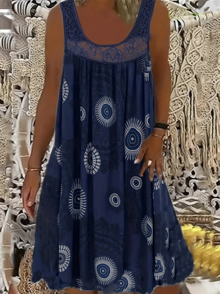 Levoire | Robe Maxi À Imprimé Floral Avec Encolure Ronde