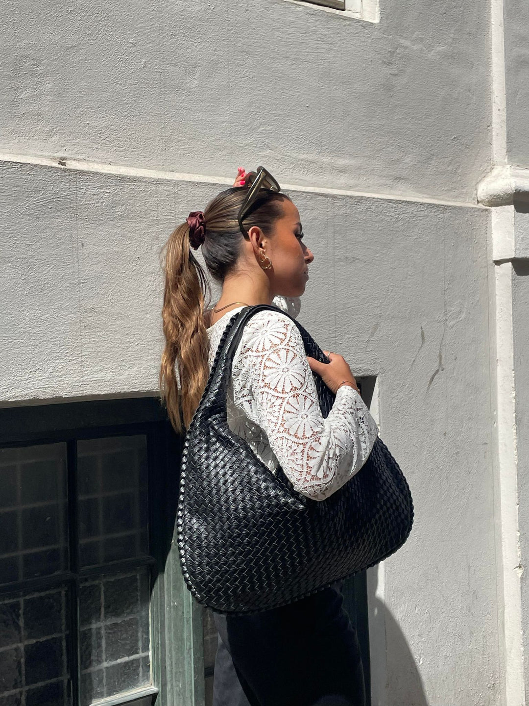 Levoire | Sac À Bandoulière Tressé Élégant Pour Chaque Occasion Noir