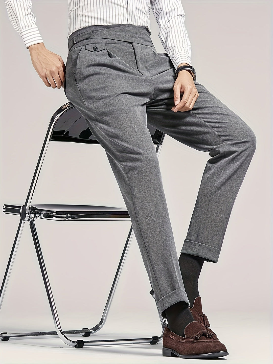 Levoire | Pantalon D'Affaires Regular Fit Unicolore