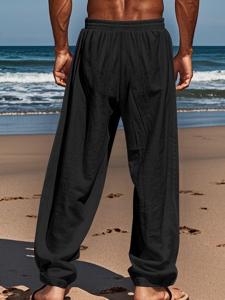 Levoire | Pantalon De Plage Pour Hommes En Coton Avec Cordons