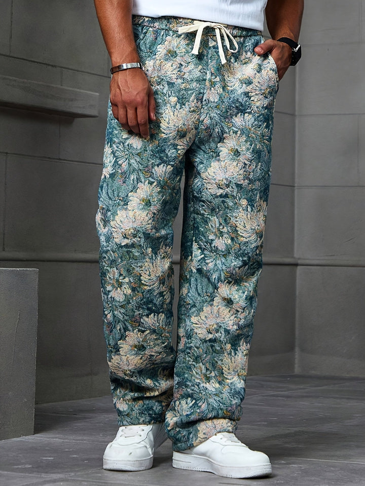 Levoire | Pantalons Décontractés À Cordon Graphique Pour Hommes