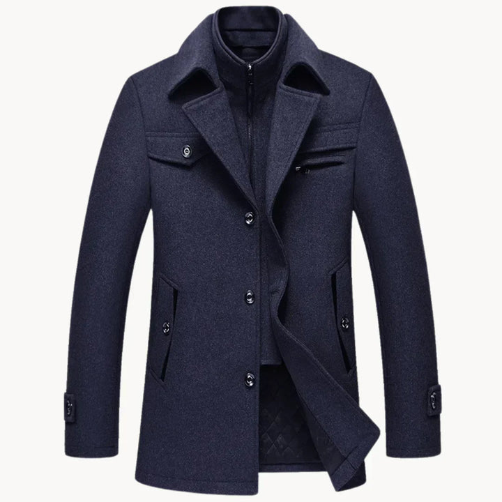 Levoire | Veste En Mélange De Laine Intemporelle Sininen
