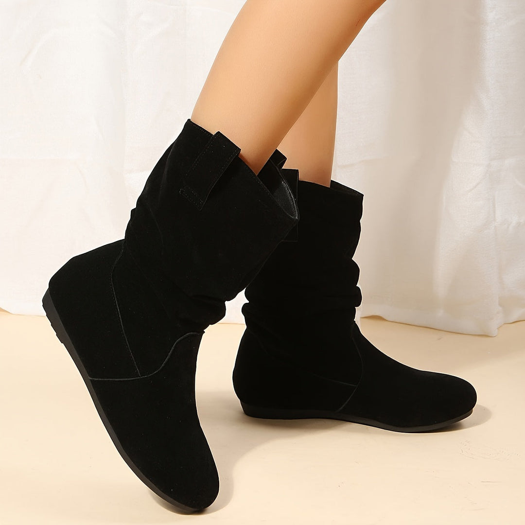 Levoire | Bottes En Cuir De Buffle À Taille Moyenne