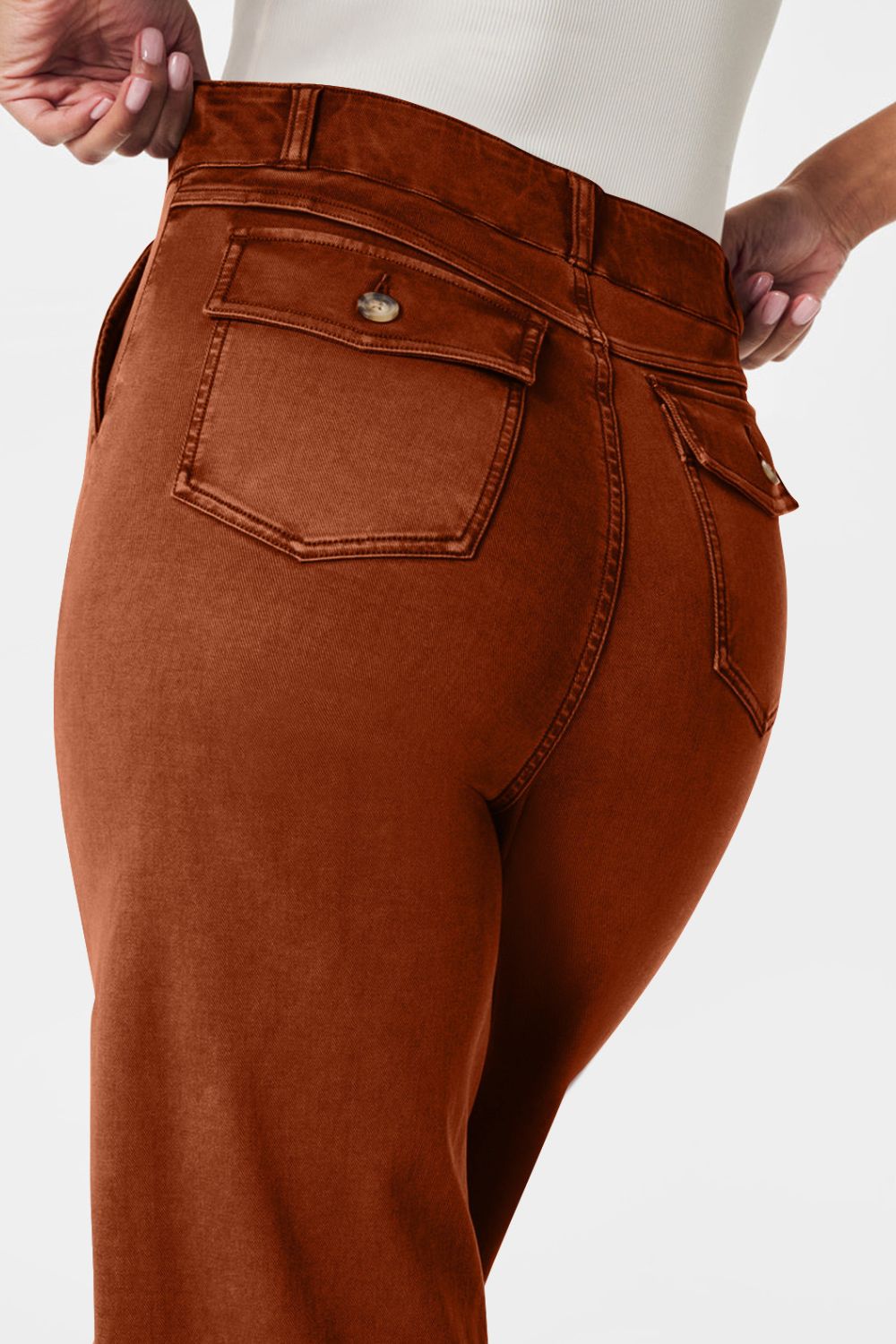 Levoire | Jean Taille Haute Avec Poches Classiques, Élégant Et Polyvalent