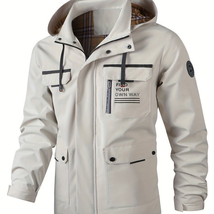 Levoire | Veste De Sport Décontractée Pour Hommes Avec Capuche Amovible élaffantinvalkoinen