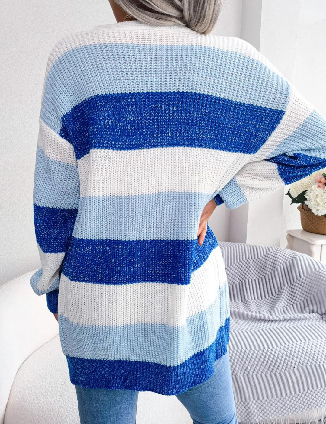 Levoire | Long cardigan rayé
