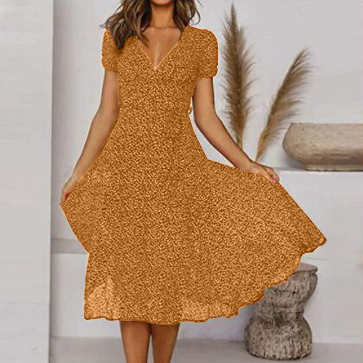 Levoire | Robe À Décolleté En V Pour Femmes Jaune