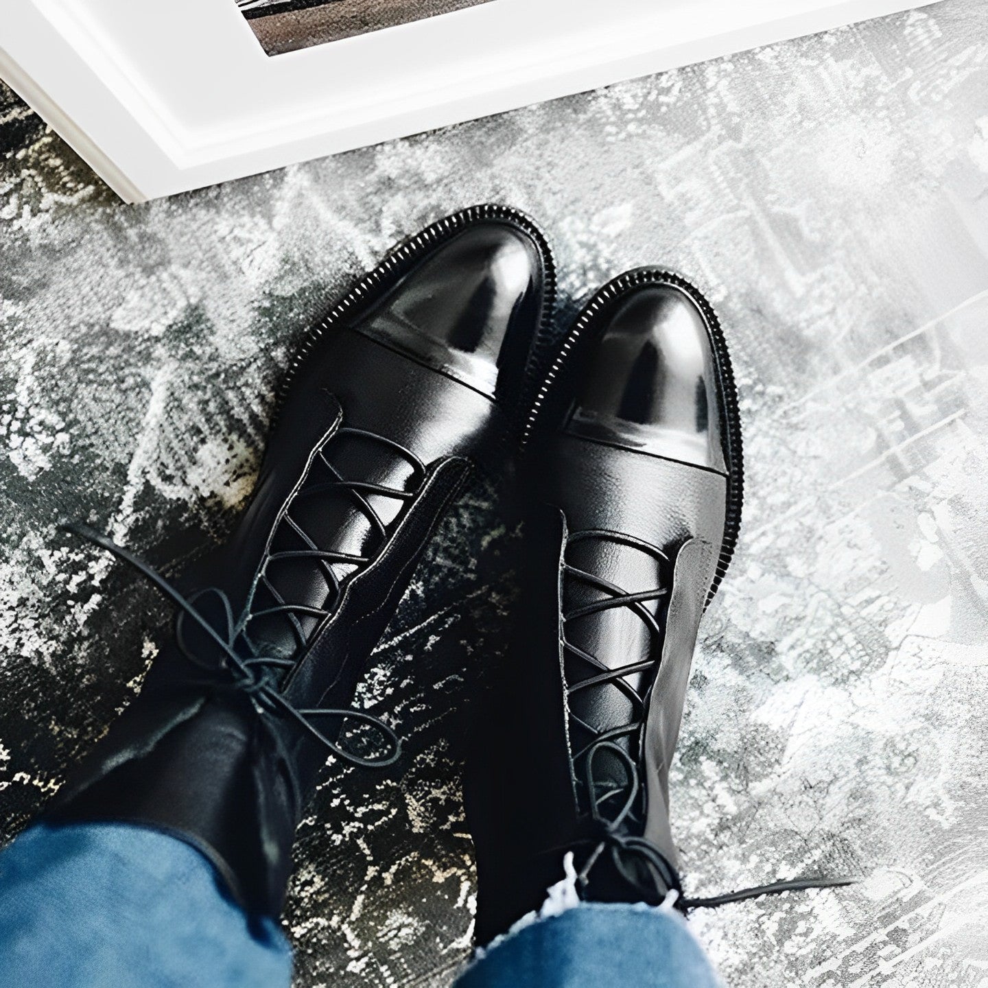 Levoire | Bottes Élégantes Lacets Antidérapantes