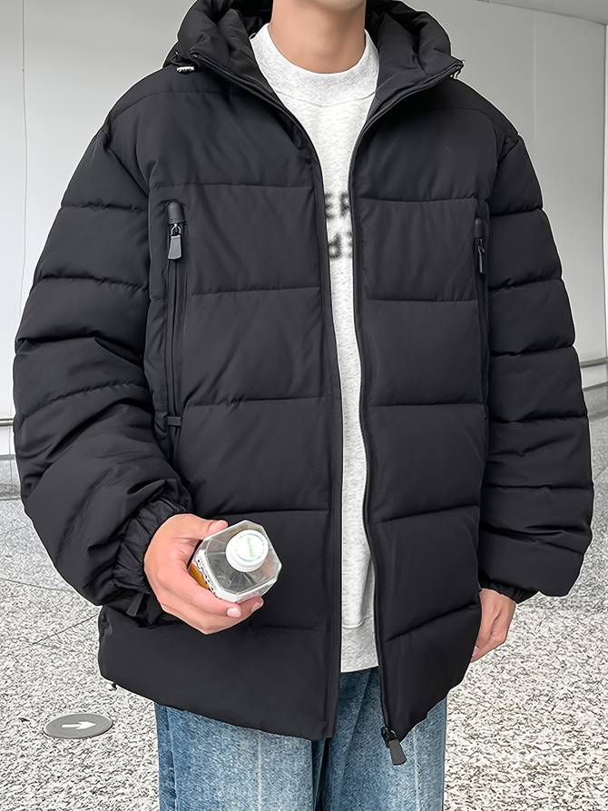 Levoire | Veste Puffer Pour Hommes Noir