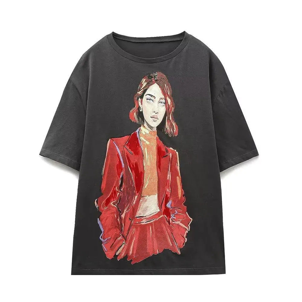 Levoire | t-shirt imprimé à manches courtes pour femmes Image 13