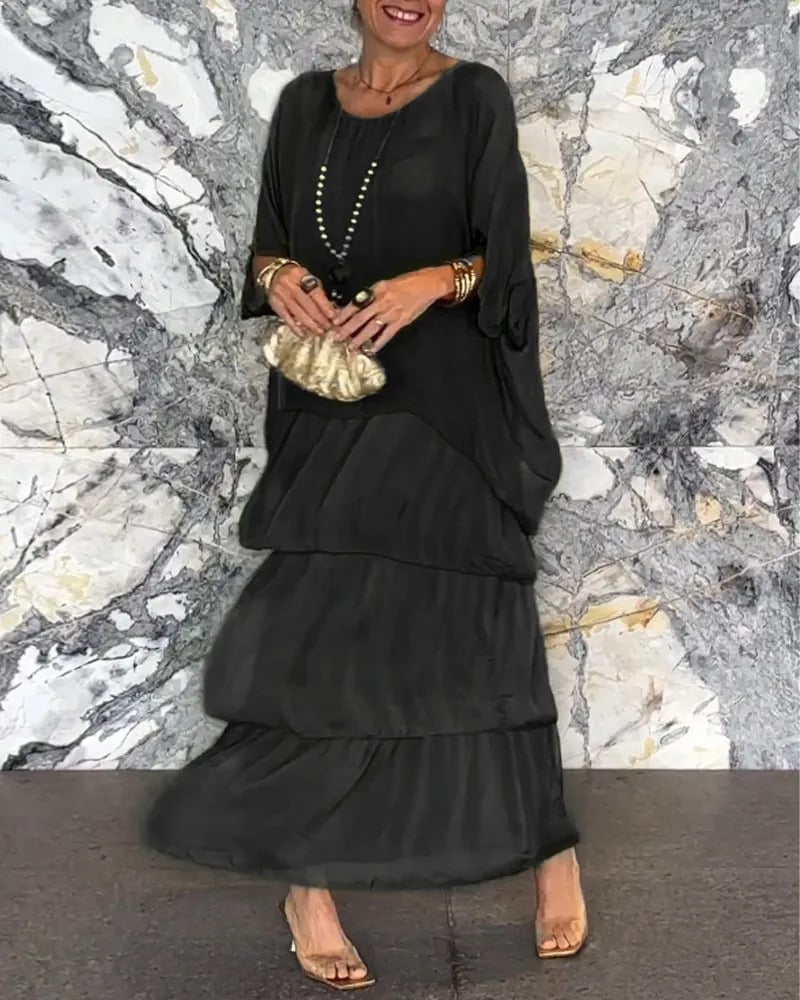 Levoire | Robe ample de style artistique Noir