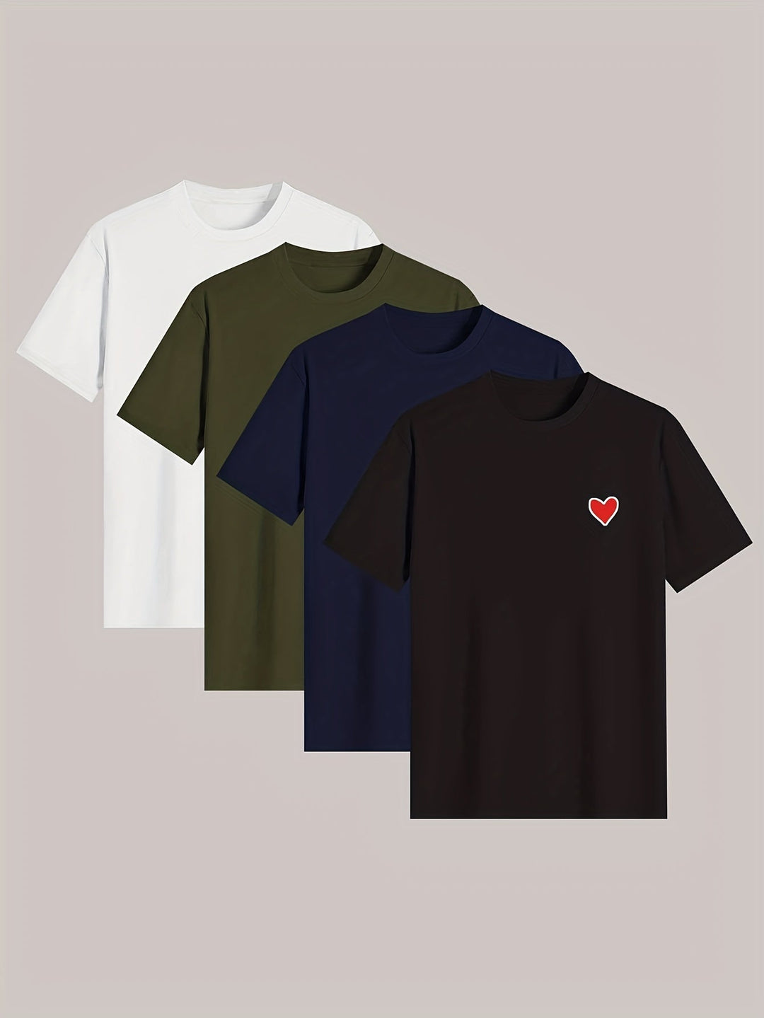 Levoire | T-Shirt De Pyjama Pour Homme Avec Imprimé Cœur Tendance Väriseos 2