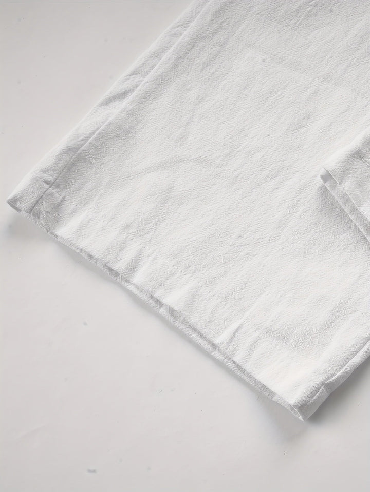 Levoire | Pantalons En Coton Pour Hommes Avec Cordon Et Poches